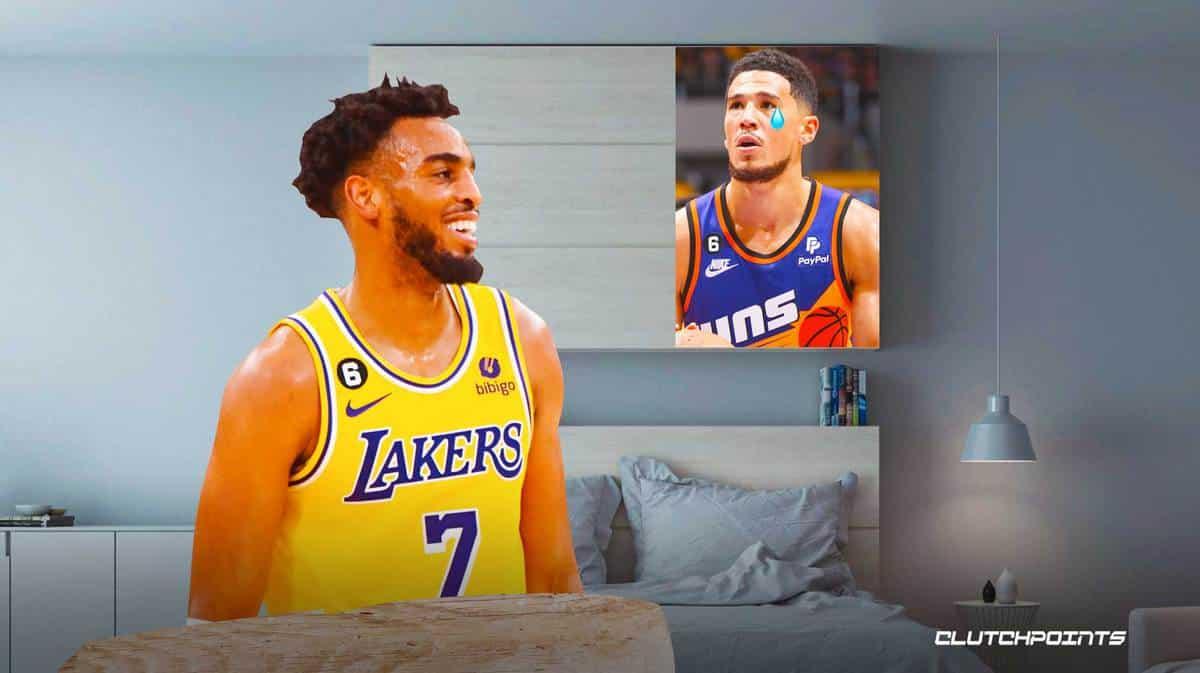 Devin Booker gets completely wrecked after strip, poster slam by Lakers forward Troy Brown Jr._thumbnail