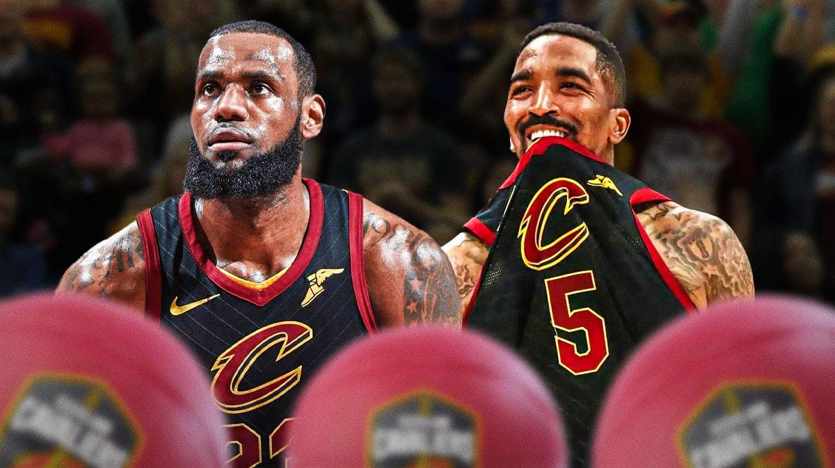 LeBron James gives former Cavs teammate JR Smith flowers for role in Andre Iguodala block_thumbnail