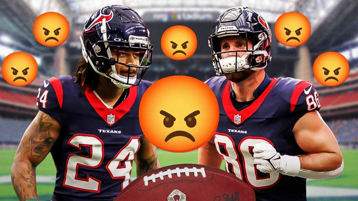 Texans’ Derek Stingley viciously blindsides Dalton Schultz in training camp fight_thumbnail