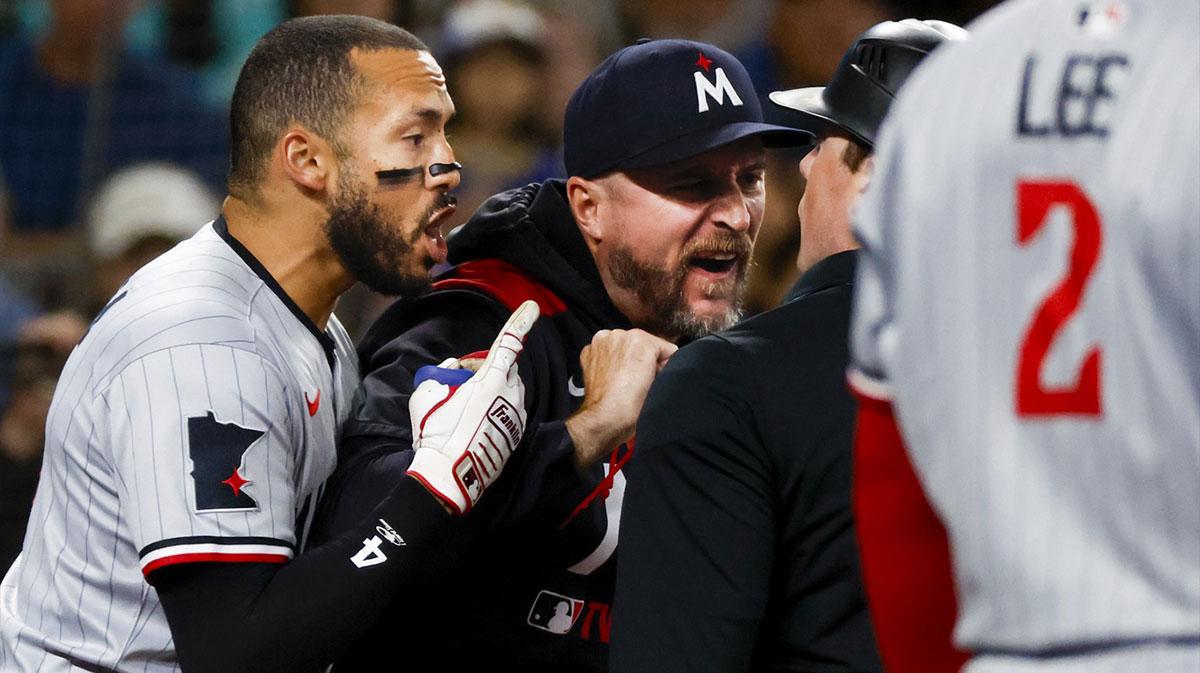 Twins’ Carlos Correa had to be held back after ejection from Mariners game_thumbnail