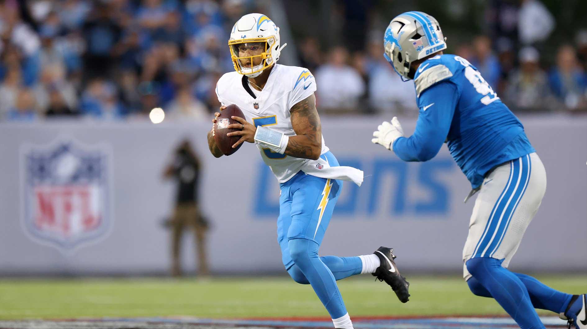 Chargers’ Trey Lance shines right away with first TD in HOF game vs. Lions_thumbnail