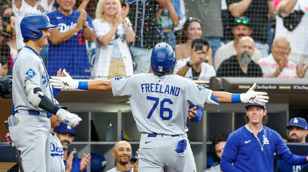 Dodgers rookie Alex Freeland’s 1st MLB home run comes vs. rival Padres_thumbnail