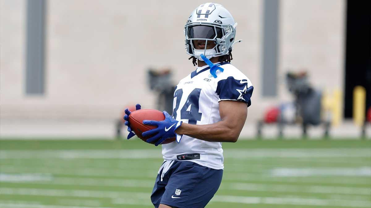 Do Cowboys RB Jaydon Blue’s blue Louis Vitton practice cleats mean he’s playing?_thumbnail