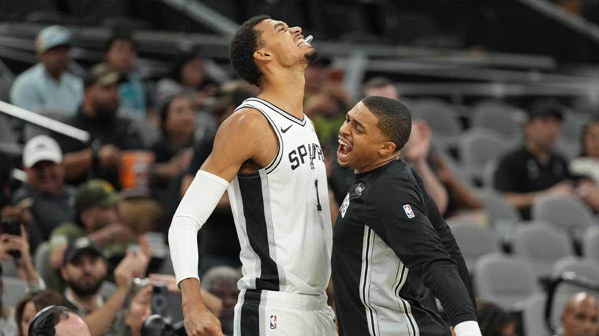 Even Spurs’ Victor Wembanyama can’t believe Stephon Castle’s alley-oop slam dunk_thumbnail