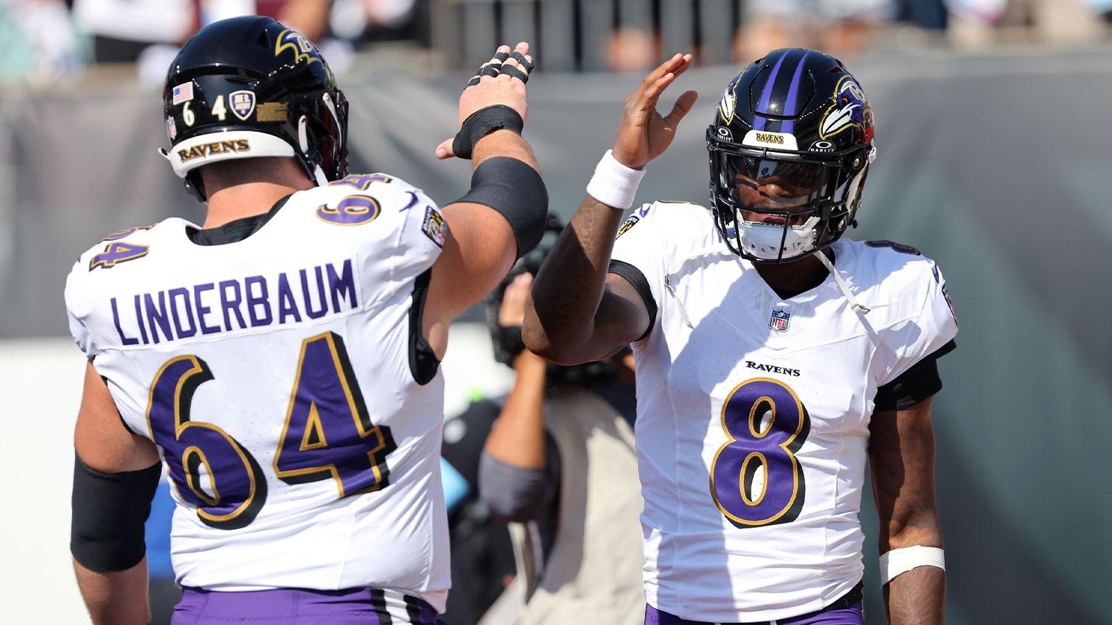 Ravens center Tyler Linderbaum offers clear solution to red zone struggles_thumbnail