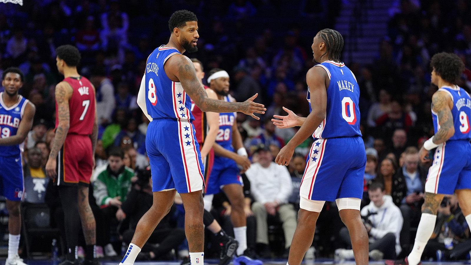 76ers’ Paul George, Tyrese Maxey share special moment after huge win over Bucks_thumbnail